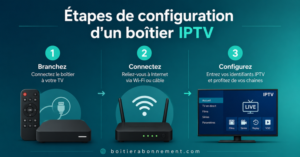 Étapes de configuration d'un boîtier IPTV